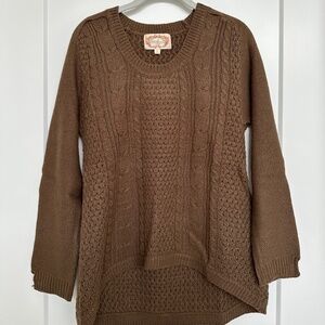 Ambiance Brown Pullover Sweater